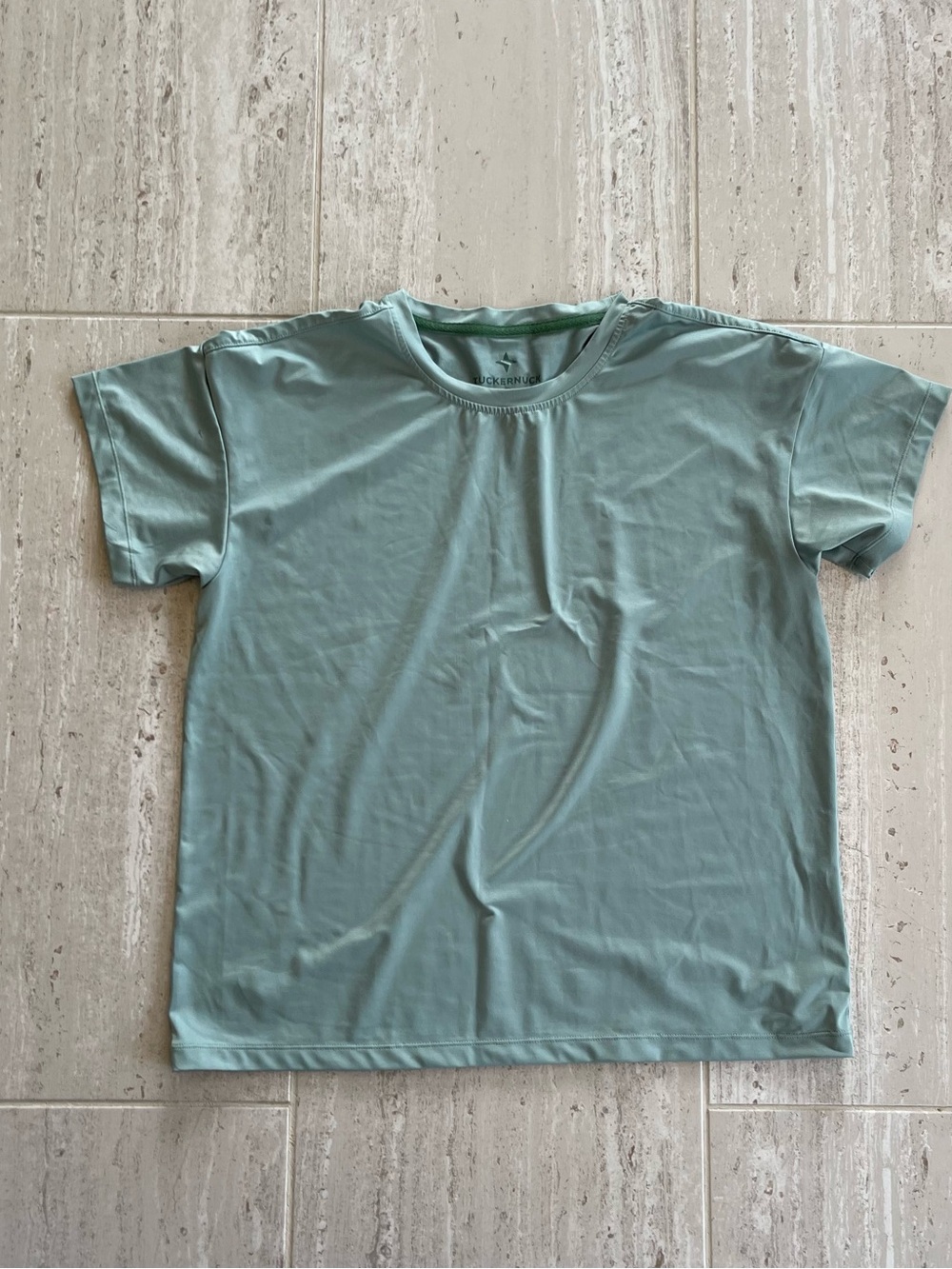Tuckernuck Womens performance Short Sleeve Tee in Light Teal